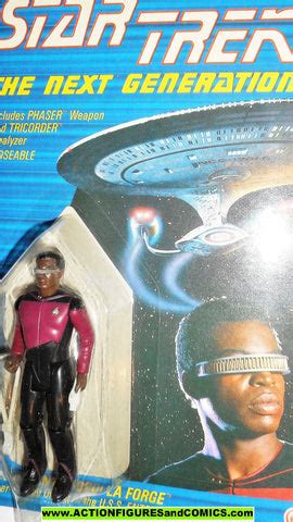 Star Trek GEORDI LA FORGE 1988 galoob toys action figures moc ...