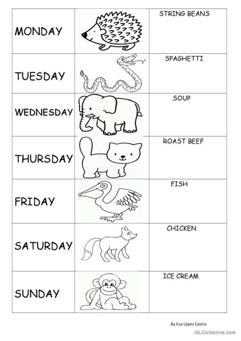 Today is Monday song and nursery rhy…: English ESL worksheets pdf & doc