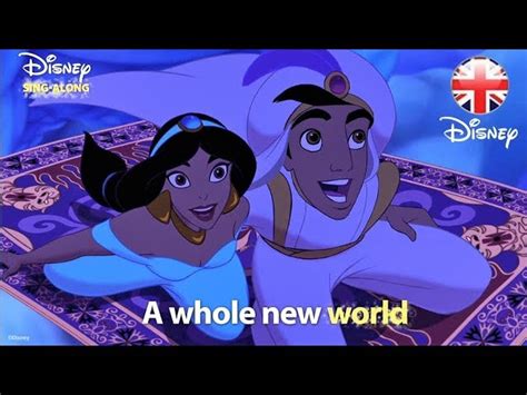 DISNEY SING-ALONGS | A Whole New World - Aladdin Lyric Video | Official Disney UK Chords - Chordify