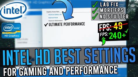 🔧Intel HD Graphics Best Settings For Low End PC! | Optimize Intel ...