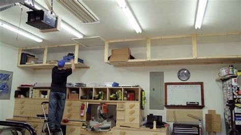 DIY Build High Garage Storage Shelves