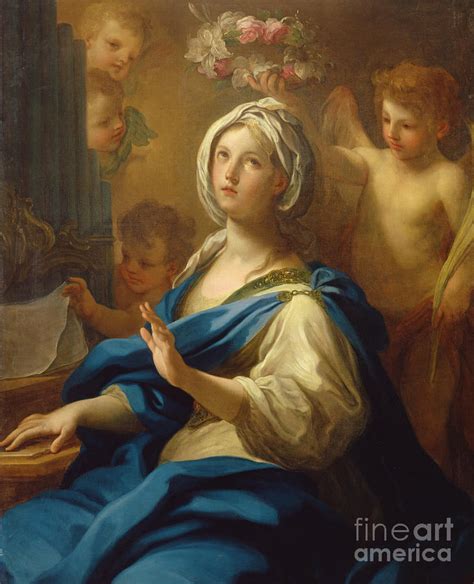 Saint Cecilia Painting by Sebastiano Conca