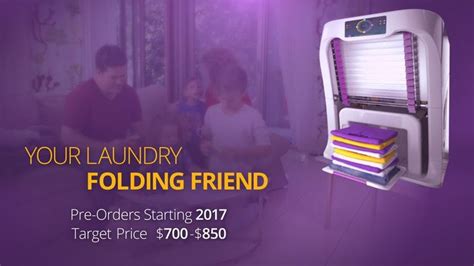 FoldiMate Family™ : Robotic Laundry Folding Machine | Folding machine ...