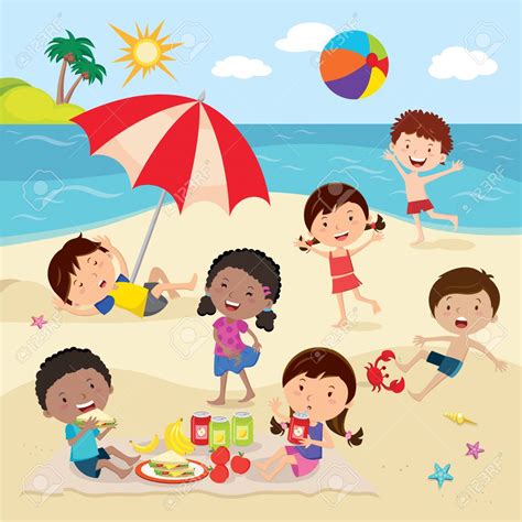 beach kids clipart 20 free Cliparts | Download images on Clipground 2024