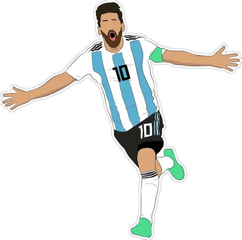 Pegatina Pulga Atómica de Lionel Messi - Etsy España