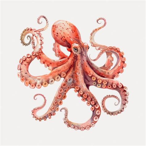 Premium Vector | Vibrant octopus watercolor art