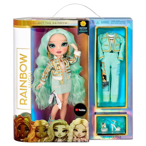 Buy Rainbow High Series 3 Daphne Minton Fashion Doll – Mint (Light ...