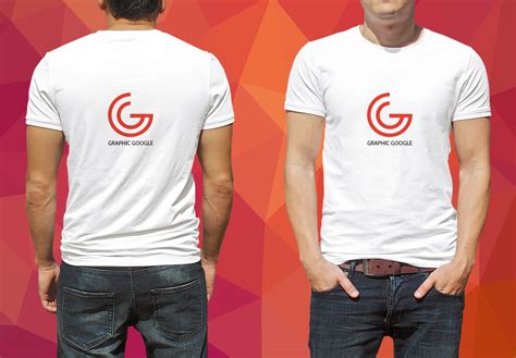 Free T-Shirt Mockup for Logo Branding - Graphic Google - Tasty Graphic ...