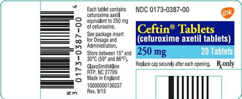 Ceftin Tablets, Oral Suspension - FDA prescribing information, side ...