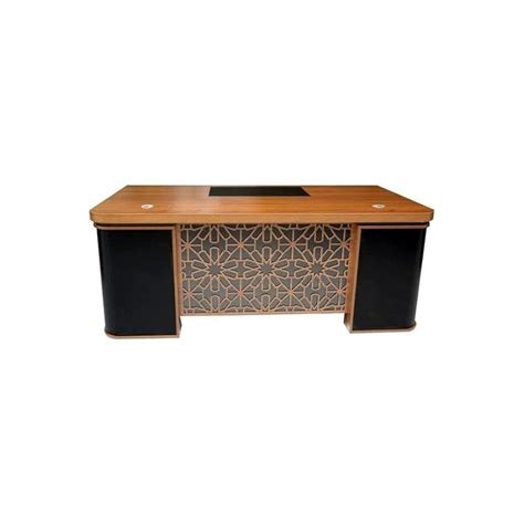 Buy 3 Lockable Drawers With Keyboard Stand And Cobberd Office Table Multicolour 130X100X80Cm ...