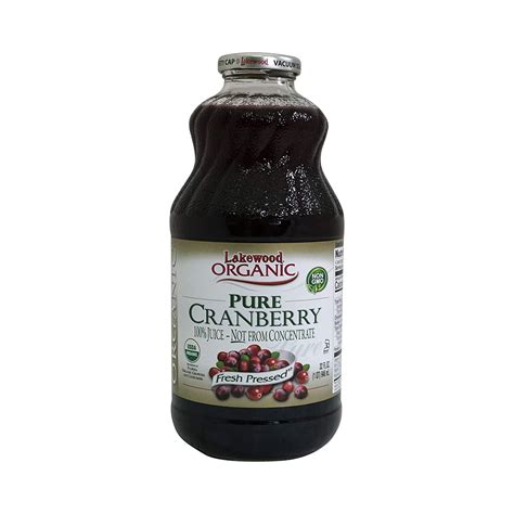 Lakewood, Organic Cranberry Juice, 1 Quart - Walmart.com