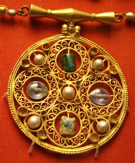 Detail of necklace | Anglo-Saxon collection at the British M… | Megan Knight | Flickr