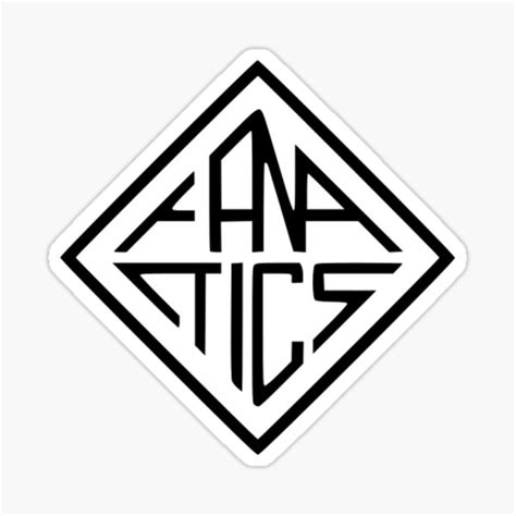 "Fanatics (파나틱스) logo" Sticker for Sale by HaloHaloShine | Redbubble