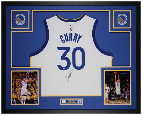 Steph Curry Autographed and Framed Golden State Warriors Jersey