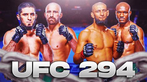 UFC 294: How to watch, date, time, fight card