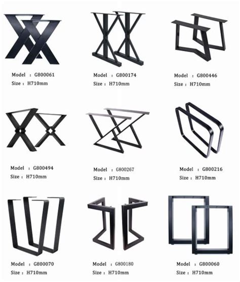 the different types of metal frames are shown