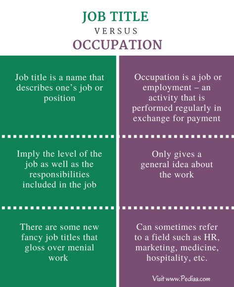 Difference Between Job Title and Occupation | Definition, Examples