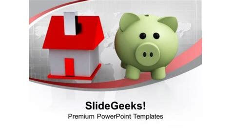 Save concept with piggy bank PowerPoint templates, Slides and Graphics