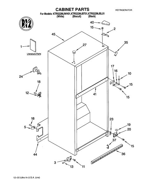 Whirlpool Refrigerator Parts List Manual - ngmetr