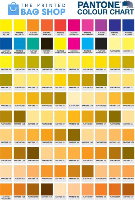 Yellows Pantone Color Chart Pantone Colour Palettes Pantone Palette - kulturaupice