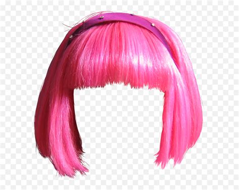 Wig Transparent Images - Lazy Town Pink Wig Png,Wig Png - free ...