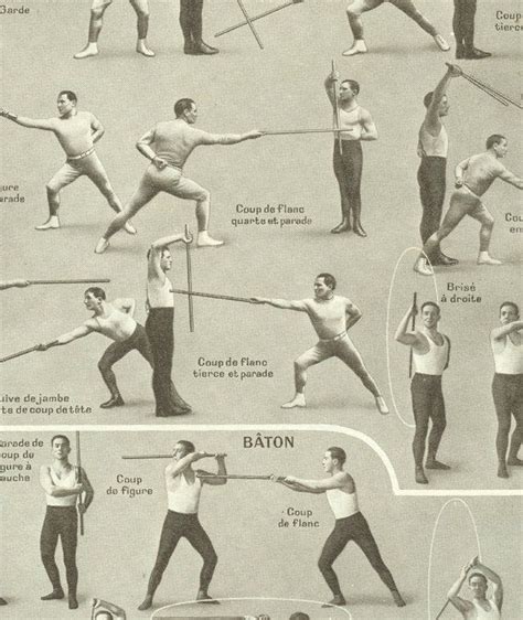 1949 Vintage sports poster fencing poster Cane fighting Stick fighting ...