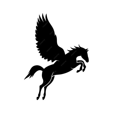 Premium Vector | Flying pegasus vector logo