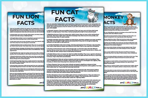 20 Fun Random Animal Facts Worksheets | Just Family Fun