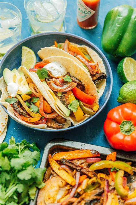 Easy Veggie Fajitas Recipe (Vegetarian Fajitas) | Live Eat Learn