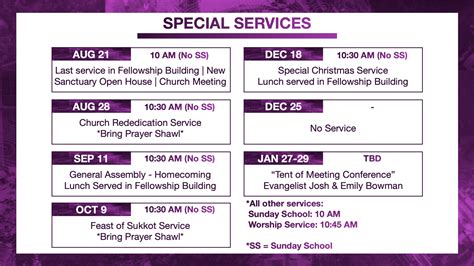 Event Calendar – Emmanuel Praise Temple