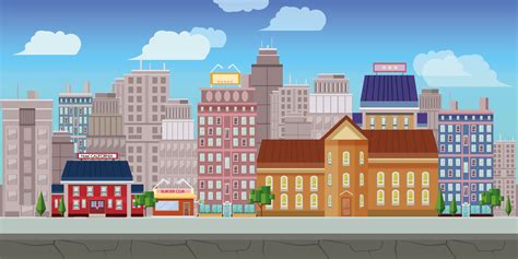 City Animation Background