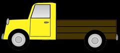 Yellow truck sketch clipart, lge 15 cm long | Flickr - Photo Sharing!