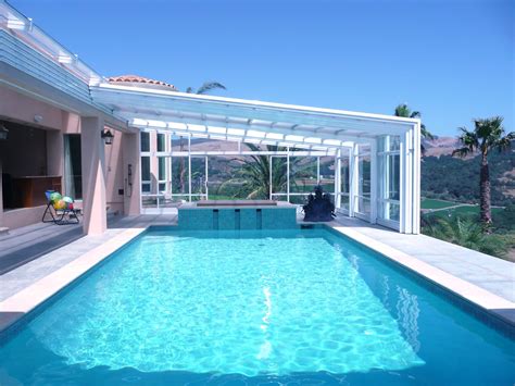 Retractable Pool Enclosures for Outdoor Swimming Pools by Roll-A ...