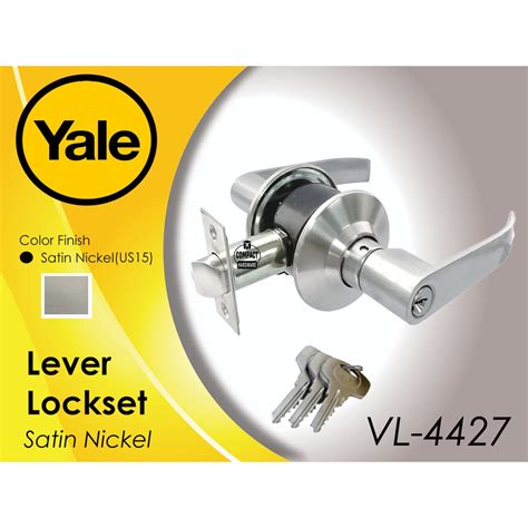 Yale Entrance Lockset Tubular Handle / Lever Type Lockset / Door ...