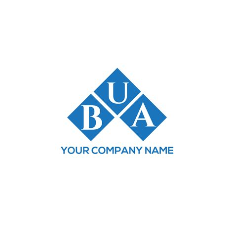 BUA letter logo design on white background. BUA creative initials letter logo concept. BUA ...