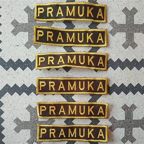 Jual PATCH/BADGE NAMA PRAMUKA | Shopee Indonesia