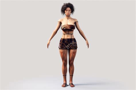 Native Indigenous Woman Fully Rigged PBR 3D Model - TurboSquid 1756840