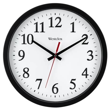 Westclox 14" Round Electric Powered Office Wall Clock - Walmart.com ...