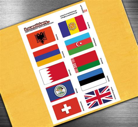 Flags group 04 (65X40mm) – iLovestickers