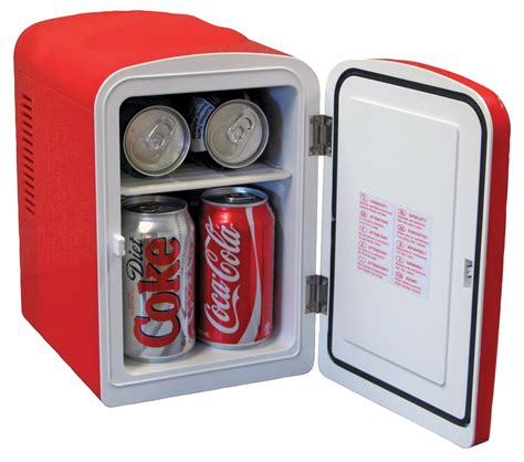 Refrigerator 6 Can Coca Cola Mini Polar Bear Fridge Portable 110 or 12 volt plug | eBay