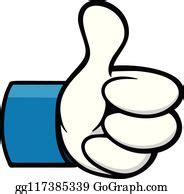740 Thumbs Up Cartoon Social Network Icon Clip Art | Royalty Free - GoGraph
