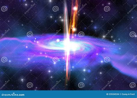 Stellar Black Hole stock illustration. Illustration of matter - 23534534