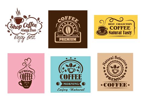 Creative coffee label graphic designs 11523841 Vector Art at Vecteezy