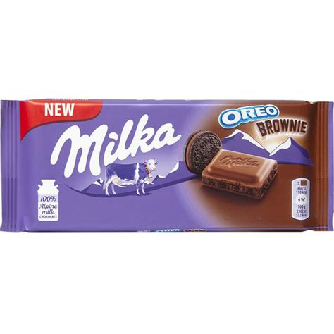 Milka Oreo Brownie - 100g Bar - Economy Candy | Oreo, Milka chocolate, Oreo brownies