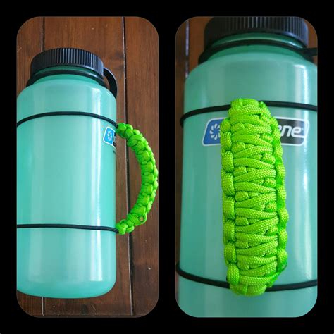 Adjustable water bottle handle