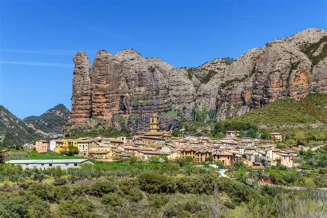 Aguero Village, Huesca, Aragon, Spain Stock Photo - Image of landscape, huesca: 220850384