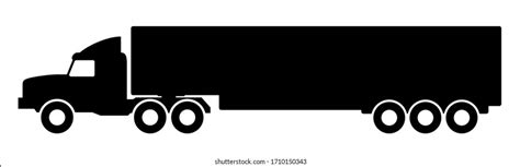 Truck Trailer Silhouette Royalty-Free Images, Stock Photos & Pictures ...