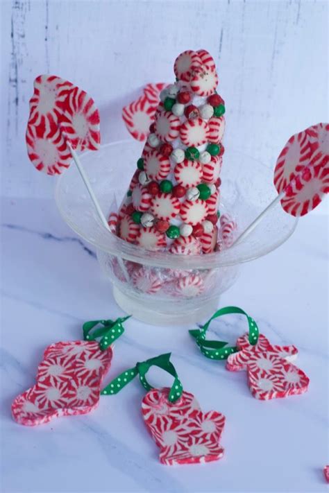 Kid Friendly Christmas Crafts Using Peppermint Candy | Candy crafts, Christmas candy crafts ...