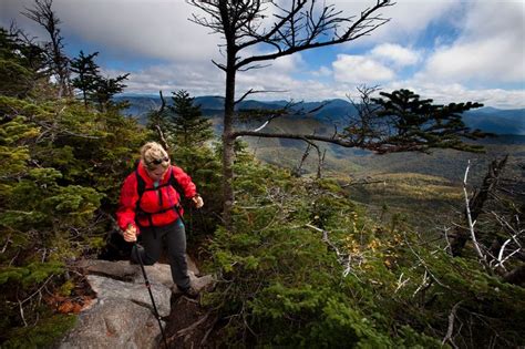 Picture of a hiker on the Franconia Ridge Trail in Franconia State Park, New Hampshire | Hiking ...