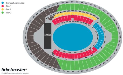 Foo Fighters - EVERYTHING OR NOTHING AT ALL UK TOUR Seating Plan - London Stadium